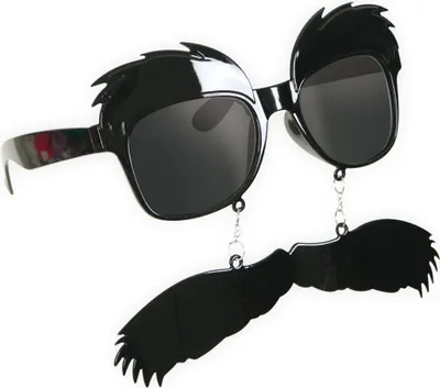 Produktbild von Brille mit Bart und Augenbraun Schwarz Karneval Fasching Halloween Party