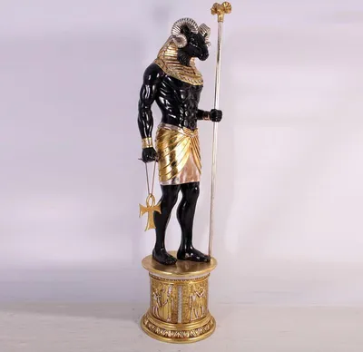 Image de Figurine de designer Figurines modernes Décoration Dieu égyptien Khnoum Sculptures Nouveau
