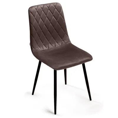 Produktbild von Lina® Elisia Esszimmerstuhl im modernen Design - Samt - Bequemer Stuhl für Ihr Esszimmer, hochwertiger Stoff, ergonomische Form - 1er Set - Braun