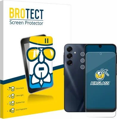 Produktbild von BROTECT Schutzglas für Samsung Galaxy A16 5G (Display+Kamera) Schutzfolie Panzer Folie Glas Display Schutz klar