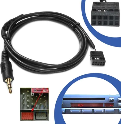 Produktbild von AUX Line In Adapter Kabel Klinke passend für BMW E46 Radio Business / Professional CD