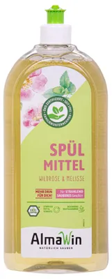 Produktbild von ALMAWIN Spülmittel Wildrose Melisse 1 Liter