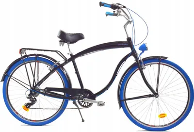 Zdjęcie produktu dla Rower Dallas Cruiser Men 28" 7spd Alu - czarny z niebieskim