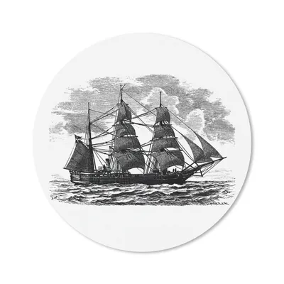 Produktbild von MuchoWow® Mauspad Mousepad Jahrgang - Boot - Segeln 30x30 cm - Mousepads - Maus Mat - Pad - Mausunterlage - Tischunterlage - Schreibtischmatten