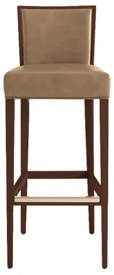 Produktbild von Colli Casa - Barhocker Siena aus Holz - Gepolsterter Sitz Kunstleder Farbe Antilope H 104 cm