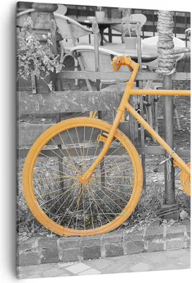 Produktbild von Bild auf Leinwand - Leinwandbild - Einteilig - Fahrräder Sport Verkehr alt - 50x70cm - Wand Bild - Wanddeko - Wandbilder - Leinwanddruck - Wanddekoration - Leinwand bilder - Wandbild - PA50x70-3134