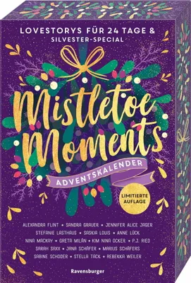 Produktbild von Ravensburger Buch Mistletoe Moments Adventskalender Lovestorys für 24 Tage + Silvester-Special 58672