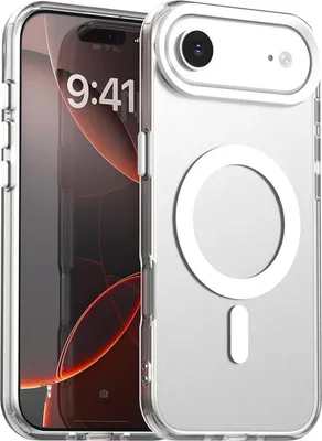 Image de Pour Apple iPhone 17 Air Candy Design Magsafe PC Hybrid TPU Protection Cover Cover White