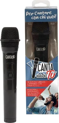 Produktbild von Giochi Preziosi Canta Tu DVM150 Drahtloses Karaoke-Mikrofon Schwarz 30-20000Hz Batterie