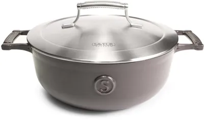 Produktbild von Saveur Selects - Voyage Kasserolle - Ø25 cm - Gusseisen - PFAS-frei - Induktion - Grau