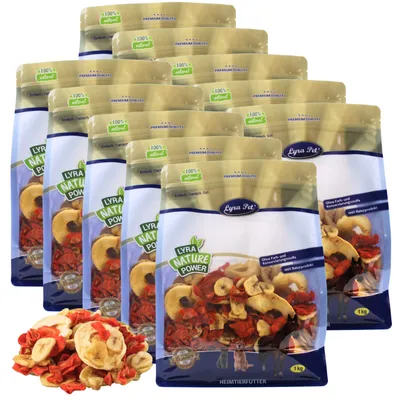 Produktbild von 10 kg Lyra Pet® Obst-Gemüse-Mix getrocknet