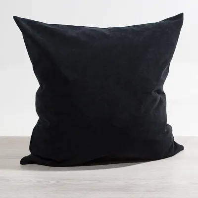 Produktbild von Kissen Deko von Lysel - schwarz Uni Jerada 50x50 Polyester kissenbezug Dekokissen