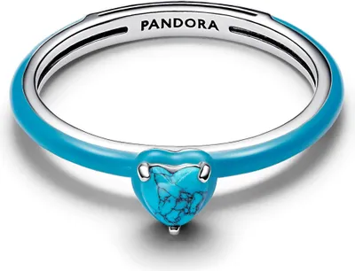 Produktbild von Pandora Me Ring Türkisfarbenes Herz Sterling-Silber 193828C01 Gr. 46