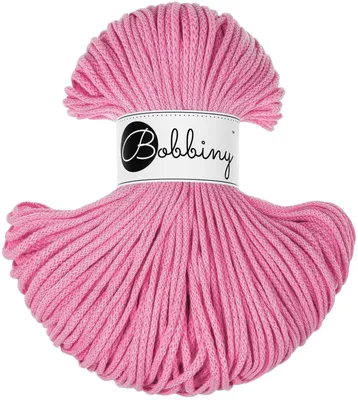 Zdjęcie produktu dla Bobbiny Junior 3 mm 100 m Bubblegum Pink Sznurek