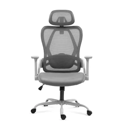 Image de MARK ADLER Manager 2.9 Gris | Chaise de bureau ergonomique | Soutien lombaire et appui-tête réglables