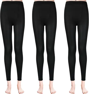 Imagen del producto de Medias de ballet sin pie, 80 deniers, 3 pares, opacas, para danza