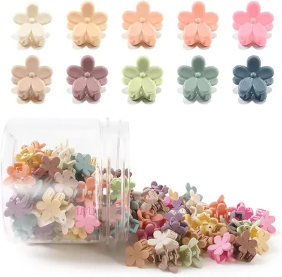 Imagen del producto de Clips para el cabello, tamaño pequeño, 100 unidades, de varios colores, para peinados