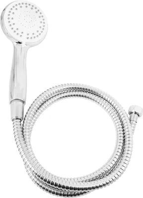 Produktbild von Doucheset Handbrause 100 mm, 5 Strahlarten, 150 cm Duschschlauch, Anti-Kalk, Wassersparend für Dusche und Bad