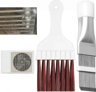Imagen del producto de Cepillos de limpieza metálicos para sistemas de aire acondicionado - 2 unidades - para reparación de radiadores