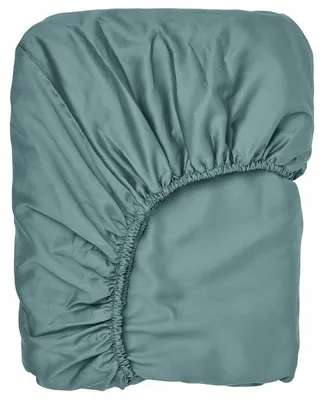 Produktbild von IKEA NATTJASMIN Spannbettlaken Blau-Grün 140x200 cm