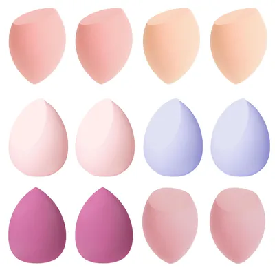 Produktbild von vonsera 12 Stück Make up Schwamm, Make-up Blender Schwämme, 3 Formen Beauty Make