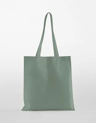 Image de Westford Mill W161 | Organic Coton InCo. sac à provisions Bag For Life - couleur : Dusty Green - taille : 38 x 42 cm