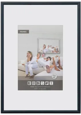 Produktbild von Mavanti Aluminium-Bilderrahmen 70x100 cm Schwarz Plexiglas
