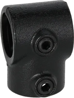 Produktbild von Rohrverbinder T-Verbinder schwarz 1 1/2" (48,3 mm), 90° - kurz AVERDE