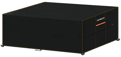Image de Housse de protection pour mobilier de jardin, dimensions 280x150x90 cm, tissu Oxford 420D, imperméable et résistant aux UV