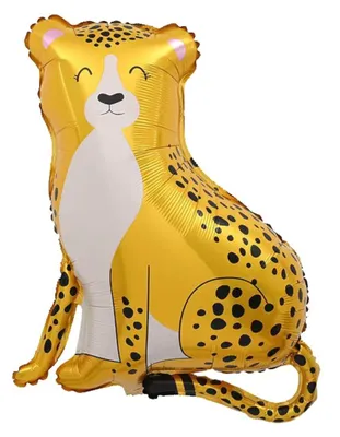 Zdjęcie produktu dla Balon foliowy zwierzę, lampart, ok. 97 x 66 cm