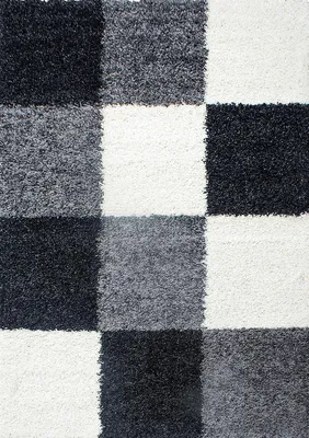 Produktbild von Hochflor Teppich LIFE Schwarz 80 x 150 cm