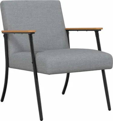 Zdjęcie produktu dla vidaXL Fotel jasnoszary materiał
