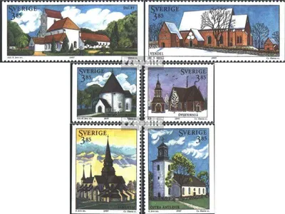 Produktbild von Briefmarken Schweden 1997 Mi 1976-1981 (kompl.Ausg.) postfrisch Schwed. Häuser (III)