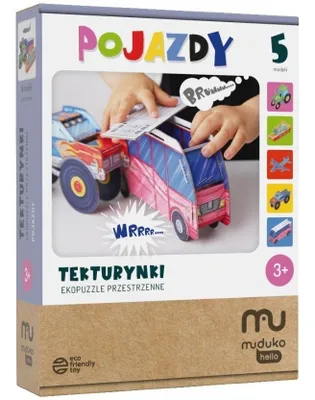 Obrázek produktu pro Kartonové 3D ekohádanky Vozidla MUDUKO