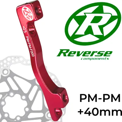Produktbild von Reverse Bremsscheiben Adapter PM-PM Ø 200mm +40mm Rot