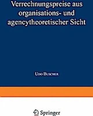 Obrázek produktu pro Verrechnungspreise aus organisations- und agencytheoretischer Sicht