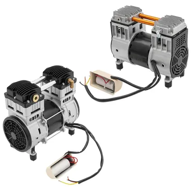 Image de Tête de pompe pour compresseur d'air, moteur très performant, fonctionnement silencieux, 220V, 1500W, conforme aux normes européennes