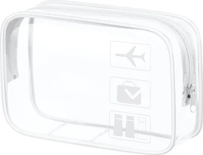 Produktbild von Aucuu Transparente Kulturtasche wasserdicht PVC TSA-zugelassen