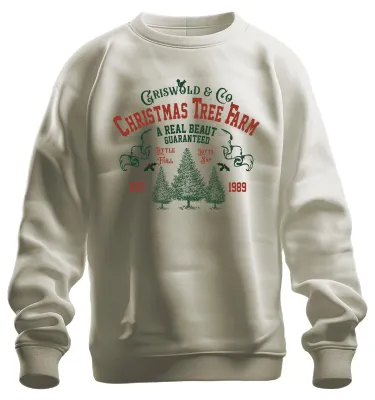 Immagine prodotto di Albero di Natale Griswold Co Albero di Natale Unisex Felpa Pullover, Natura, S