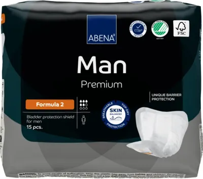 Image de ABENA Man Premium Formula 2 - 1 paquet de 15 protections
