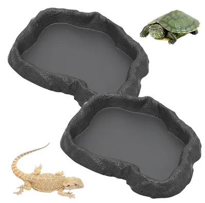 Produktbild von 2 Stück Futter- und Wasserbehälter für Terrarien