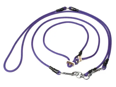 Produktbild von Mystique Hunting Profi Umhängeleine 6mm mit Zugbegrenzung L 325cm lila