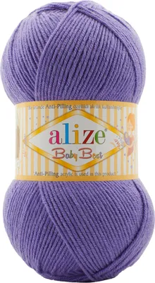 Produktbild von 100g Strickgarn ALIZE Baby Best uni Babywolle Wolle Antipilling, freie Farbwahl
