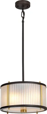 Produktbild von Elstead Corona Hängeleuchte E27 2-fach Museumsbronze dunkelbraun lackiert, altmessing