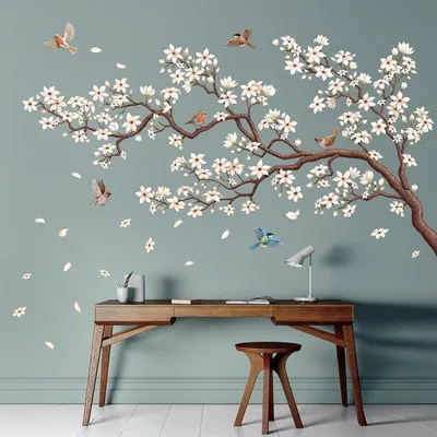 Produktbild von Oosterse Blumenwandtapete - Dekorative Wandtapete - Für Mädchenzimmer und Wohnzimmer - Mädchen Thema