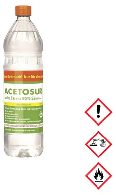Zdjęcie produktu dla Acetosur Vinegar Acid 80% wysokiej jakości kanister 1000ml