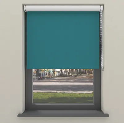 Produktbild von Cocoon Home Rollo Klemmfix ohne Bohren 180x190 - Verdunkelnd - Aquamarin