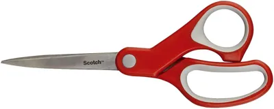 Immagine prodotto di Scotch® 1428 forbici comfort - 20 cm, asimmetriche, rosso/grigio