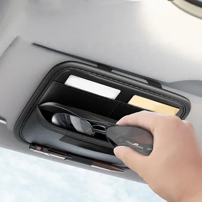 Productafbeelding van Zonnebrilhouder auto, Polyurethanleer, universeel