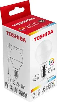 Produktbild von led toshiba Glühbirne g45 e14 5w 6500k
